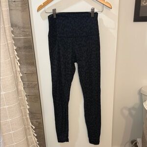 lululemon athletica Black Patterned Leggings